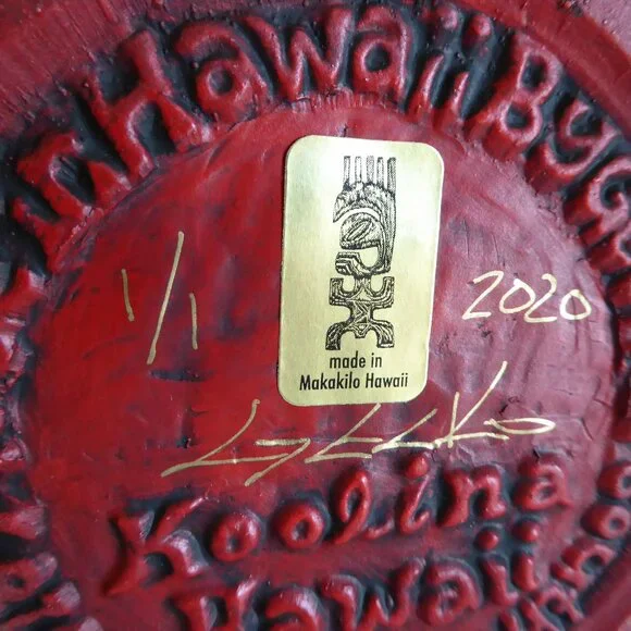 NEW 2018 OOAK #1/1 GECKO SOUTH SEA ARTS DISNEY LILO & STITCH MAORI TIKI MUG - Picture 12 of 12